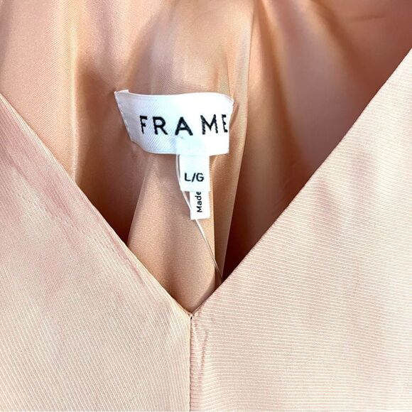Frame Savannah Slip Dress in Pink Clay Size Large, NWT - Picture 11 of 11